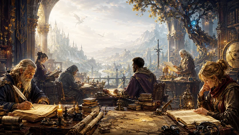 100 Fantasy-Autoren von A bis Z mit bekannten Werken, Genres und erzählerischen Schwerpunkten