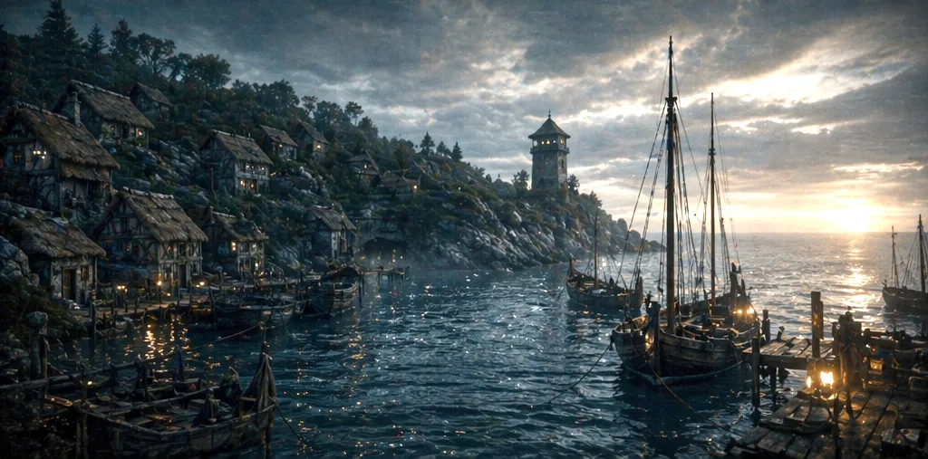 The Fishing Village by the Southern Sea