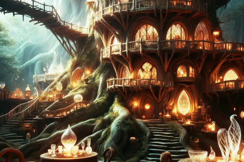 Casa arbórea élfica