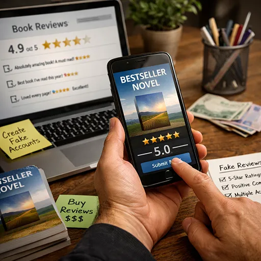 Gefälschte Buchrezensionen — warum gekaufte Bewertungen im Selfpublishing mehr schaden als nützen