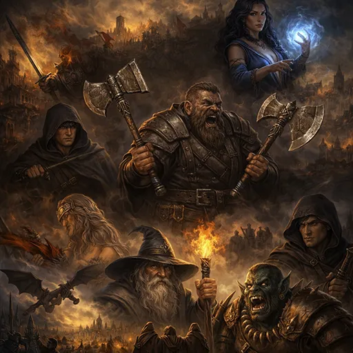 Multi-POV Fantasy with many characters and parallel storylines