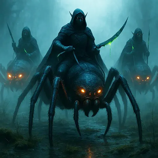 Spinnenreiter im Moor